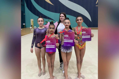 Sumqayıt gimnastları 3 medal qazanıblar