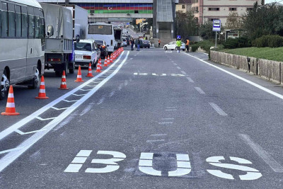Sumqayıt yolunda da xüsusi zolaq çəkilir