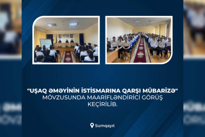 Uşaq Hüquqları Aylığı çərçivəsində məktəblilərlə görüş təşkil olunub