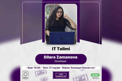 Sumqayıtda ödənişsiz IT təlimi təşkil olunacaq