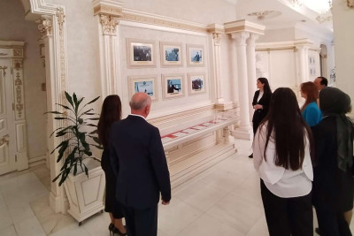 Sumqayıtda idarə kollektivi Heydər Əliyev Mərkəzini ziyarət edib