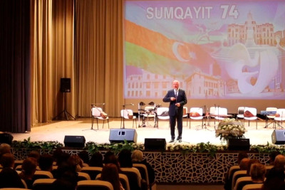Sumqayıtın 74 illiyi təntənəli qeyd edilib