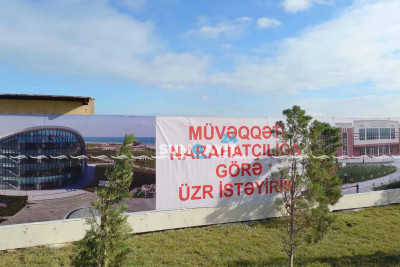 Sumqayıt bulvarında əyləncə mərkəzi tikilir