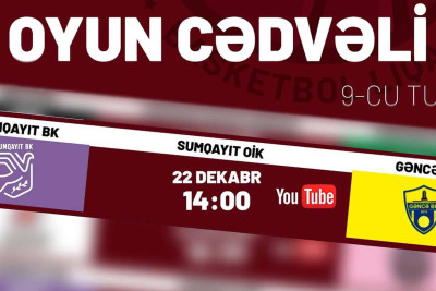 “Sumqayıt” basketbolçuları “Gəncə” ilə üzləşəcəklər