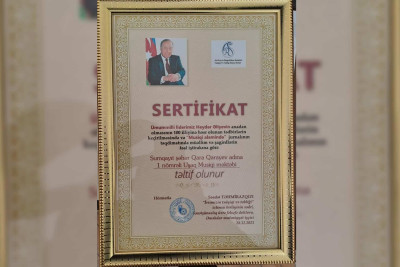 Uşaq Musiqi Məktəbi təltif olunub