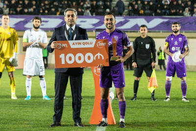 “Sumqayıt”ın futbolçusu ayın ən gözəl qolunu vurub