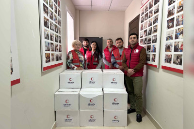 50 aztəminatlı ailə bayram sovqatları ilə sevindirilib