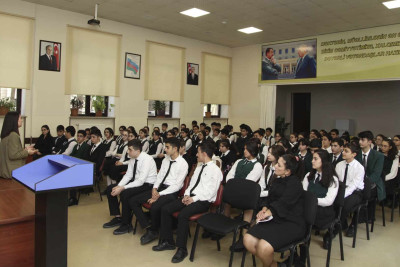 “Bir Gələcək” təşəbbüsü çərçivəsində şagirdlərlə görüş baş tutub