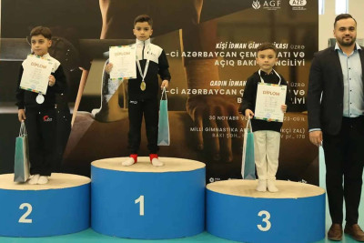 2-ci sinifdə oxuyan gimnast Azərbaycan çempionudur