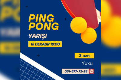 “Yuxu”da pinq-ponq yarışı baş tutacaq