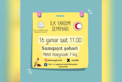 QAC könüllülərə ilk yardım seminarı keçirəcək