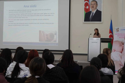 Tələbə qızlara ana südü ilə qidalandırmanın əhəmiyyətindən danışılıb