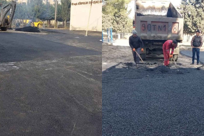 Məktəb və bağça yolları asfaltlanıb