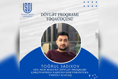SDU məzunu dövlət proqramı çərçivəsində doktoranturada oxuyacaq