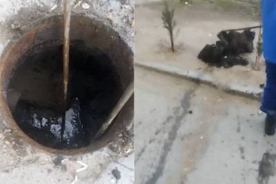 11-ci mikrorayonda kanalizasiya quyuları təmizlənib
