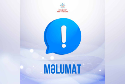 Sumqayıt Tibb Mərkəzi əhaliyə göstərilən xidmətlərin statistikasını açıqlayıb
