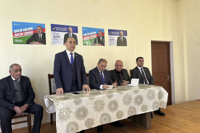 İlham Əliyevin seçkiqabağı təşviqat kampaniyası çərçivəsində görüş keçirilib