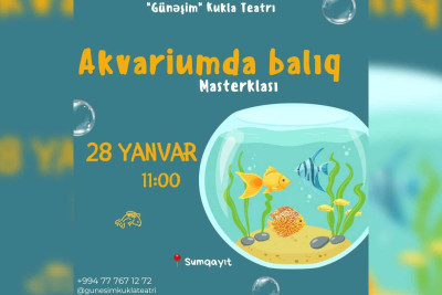 “Günəşim” Kukla teatrı uşaqlar üçün master-klas təşkil edəcək