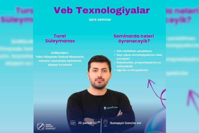 Tələbələr və valideynləri üçün "Veb-Texnologiyalar" təlimi təşkil olunacaq