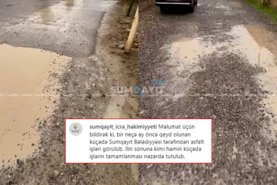 52-ci məhəllənin ötən ildən qalan yol problemi