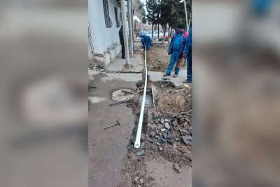 Birləşmiş məhəllədə su xətti çəkilib