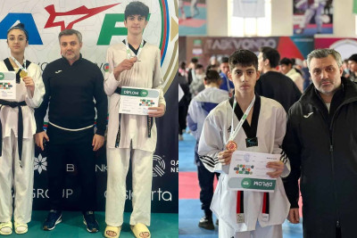 Gənc taekvondoçularımız Azərbaycan Kubokundan medalla dönüblər