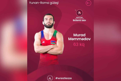 Güləşçimiz adını Avropa çempionatının finalına yazdırıb