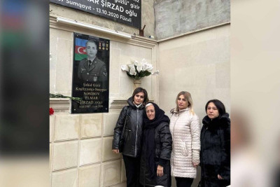 Təhsil işçiləri şəhidin evində olublar