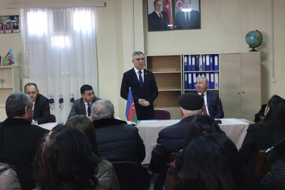 Millət vəkili Vüqar Bayramov Füzuli sakinlərini qəbul edib