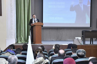 Seçkiqabağı təşviqat kampaniyası çərçivəsində şəhid ailələri və müharibə iştirakçıları ilə görüş baş tutub