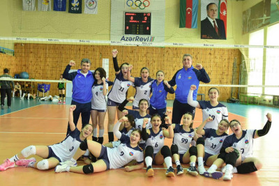 Voleybolçu qızlarımız Azərbaycan birinciliyinin 1/4 finalına yüksəliblər