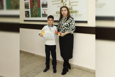 Məktəbli Beynəlxalq Riyaziyyat və Elm Olimpiadasının medalçısı olub