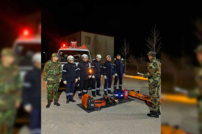 FHN yol qəzaları zamanı zərərçəkmişlərin xilas edilməsi mövzusunda təlim keçirib