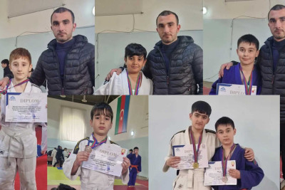 Sumqayıt Olimpiya İdman Kompleksinin yeniyetmə cüdoçuları yarışda fərqləniblər