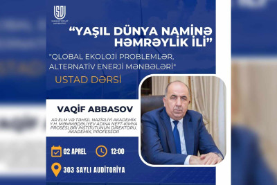 Professor Vaqif Abbasov tələbələrə ustad dərsi keçirəcək