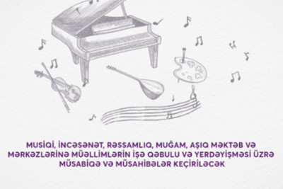 Mədəniyyət Nazirliyi müəllimlər üçün müsabiqə keçirəcək