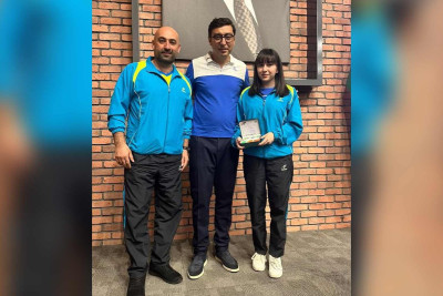 Qız tennisçimiz "İdman ustası" olub