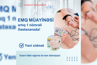 Elektromioqrafiya qurğusu Sumqayıta gətirilib