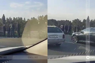 Saray postunda iki “Mercedes” toqquşub