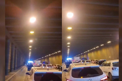 Bakı–Sumqayıt yolu iflic olub