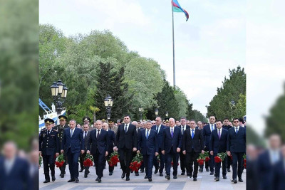 Sumqayıtda ümummilli lider Heydər Əliyevin 101-ci ildönümü qeyd edilib