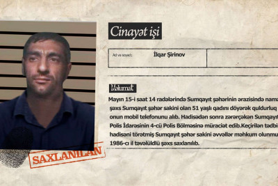 Qadını döyərək quldurluq edən şəxs tutulub – FOTO