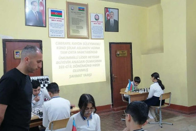 Sumqayıtda məktəbdə şahmat birinciliyi təşkil olunub