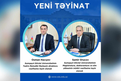 SDU-ya direktor və şöbə müdiri təyin edilib