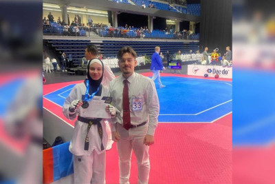 Məktəbli taekvondoçumuz Estoniyada qızıl medal qazanıb
