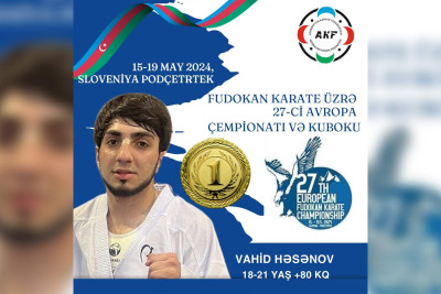 SDU-nun karateçi tələbəsi Avropa çempionu olub