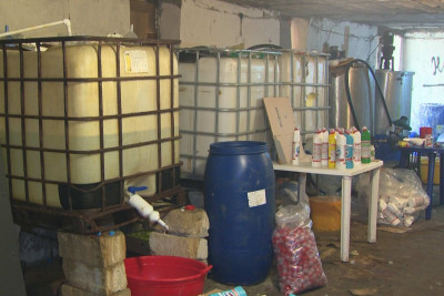 Sarayda saxta "Ariel", "Domestos", "Fairy" hazırlayan dəstə tutulub