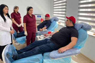 İdman ictimaiyyəti nümayəndələri qanvermə aksiyasına qatılıblar