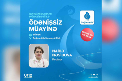Sumqayıtda 1 gün pediatr qəbulu pulsuz olacaq