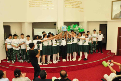 Məktəblilər “Yaşıl dünya naminə həmrəylik ili”nə həsr olunmuş tədbirdə iştirak ediblər